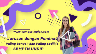 14 Jurusan dengan Peminat SBMPTN Paling  Banyak dan Paling  Sedikit di UNDIP 2019