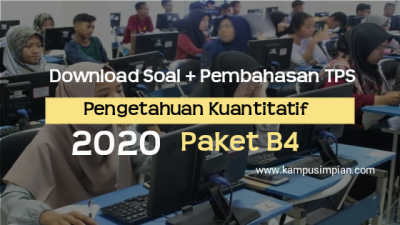 [PDF] Download Soal + Pembahasan TPS Pengetahuan Kuantitatif  B4 2020/2021