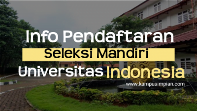 Pendaftaran Jalur Mandiri UI 2020: Persyaratan dan Cara Daftarnya