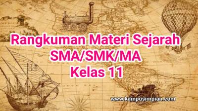 Rangkuman Materi Sejarah Lengkap  Kelas 11 SMA/SMK/MA