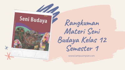 Rangkuman Materi SB (Seni Budaya) kelas 12