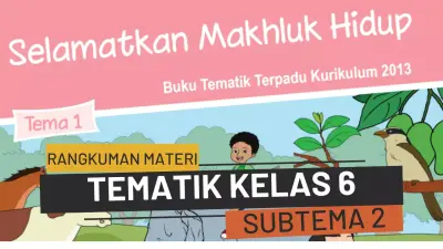 Rangkuman Materi Tematik Kelas 6 Subtema 2 Hewan Sahabatku