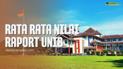 Rata Rata Nilai Raport SNBP Masuk UNIB 2025 - 2026