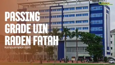 Passing Grade UIN Raden Fatah dan Kuota Diterima Terbaru 2025 - 2026