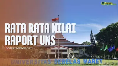 Rata Rata Nilai Raport SNBP Masuk UNS 2025 - 2026