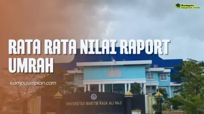 Rata Rata Nilai Raport SNBP Masuk UMRAH 2025 - 2026