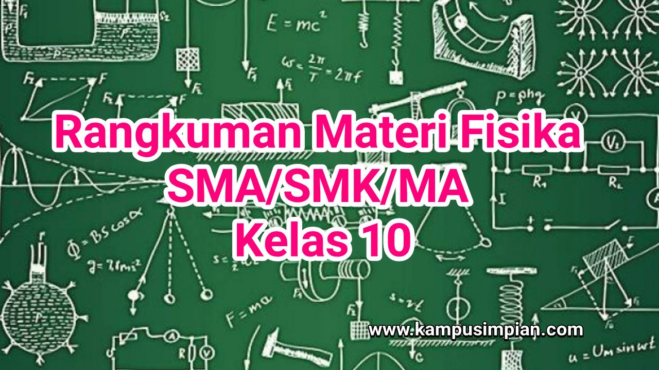 Rangkuman Materi Fisika Lengkap  Kelas 10 K13
