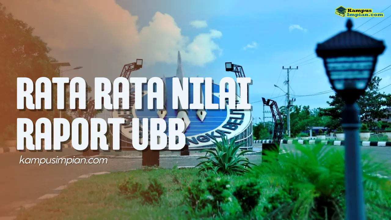 Rata Rata Nilai Raport SNBP Masuk UBB 2025 - 2026