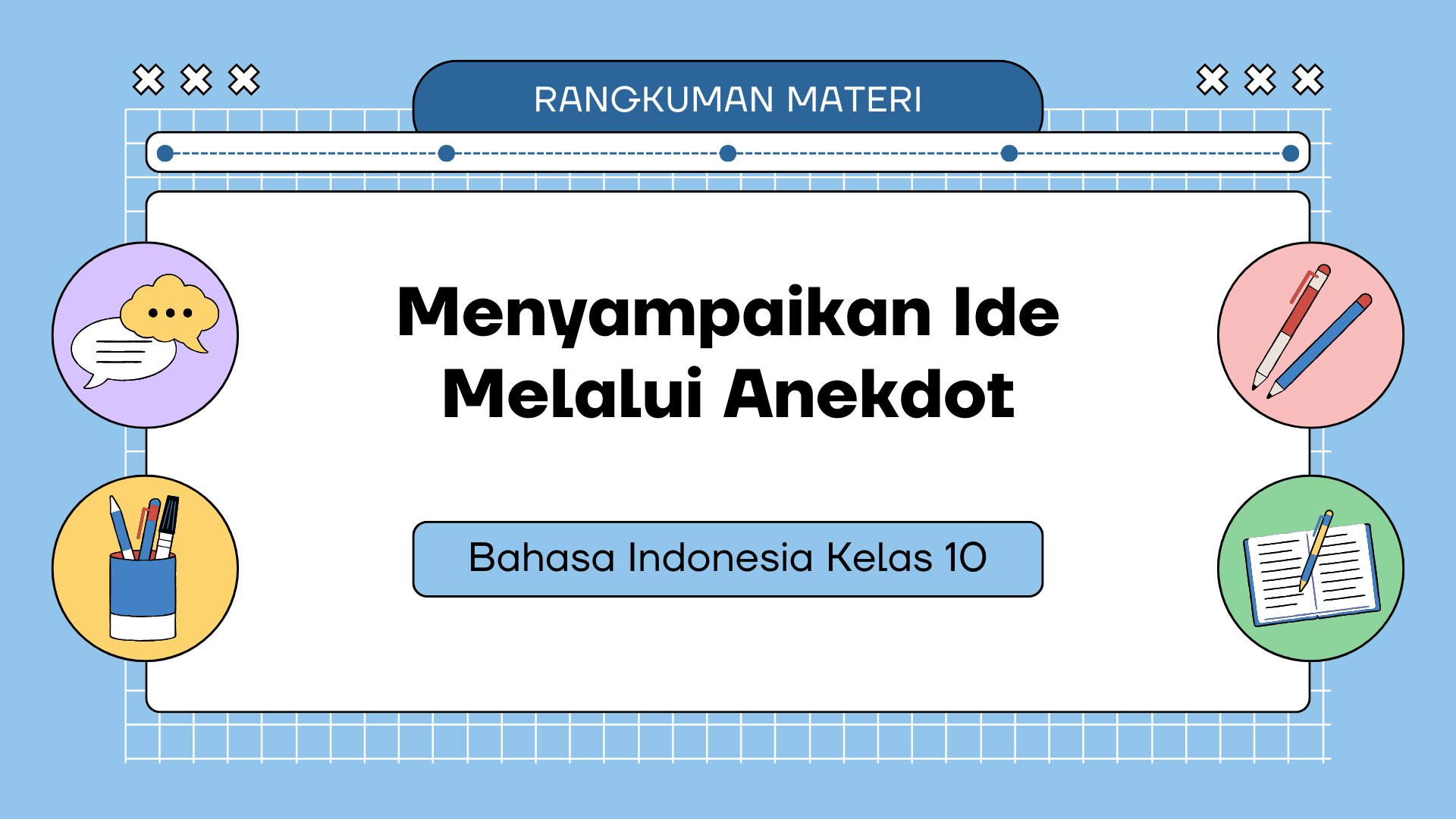 Menyampaikan Ide Melalui Anekdot | Bahasa Indonesia Kelas 10
