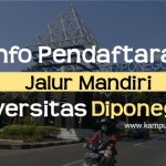 Pendaftaran Jalur Mandiri UNDIP 2020/2021