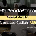 Info Pendaftaran UGM 2020/2021