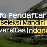 Pendaftaran Jalur Seleksi Mandiri UI 2020/2021