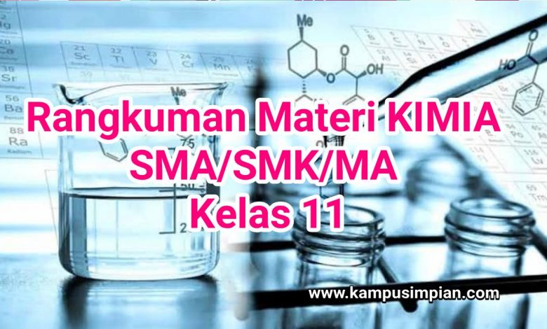 Rangkuman Materi Kimia Lengkap Kelas 11 Sma Smk Ma