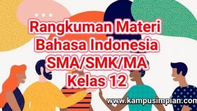 Rangkuman Lengkap Bahasa Indonesia Kelas 12