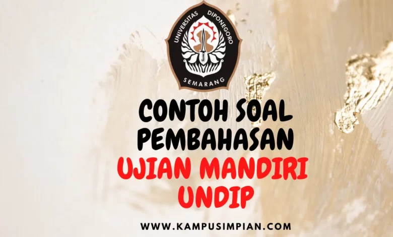 Pembahsan Soal Mandiri UNDIP