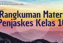 Rangkuman Materi Penjaskes Kelas X