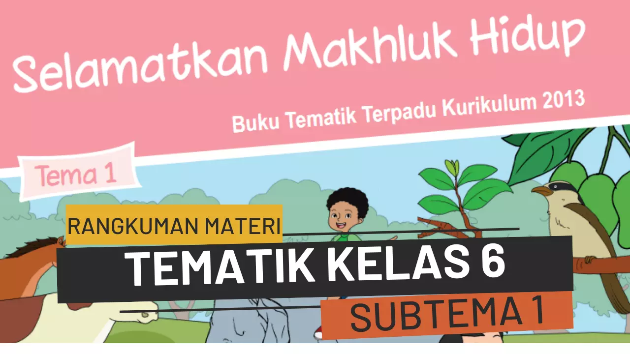 Tematik Kelas 6 Subtema 1