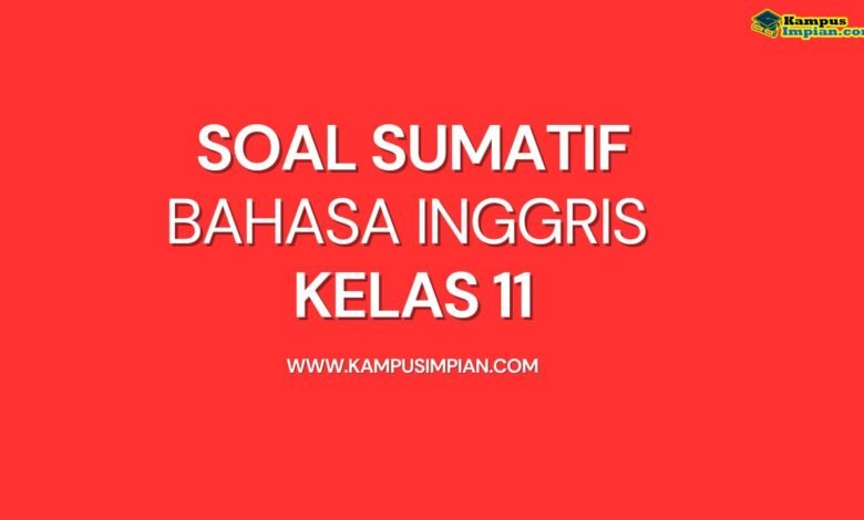 Soal Sumatif Bahasa Inggris Kelas Semester Kurikulum Merdeka